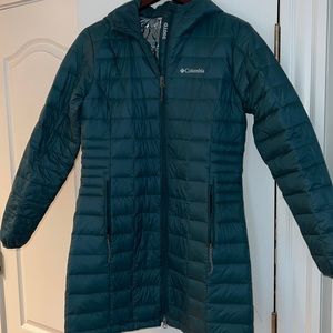 Columbia Omni heat turbodown long med jacket